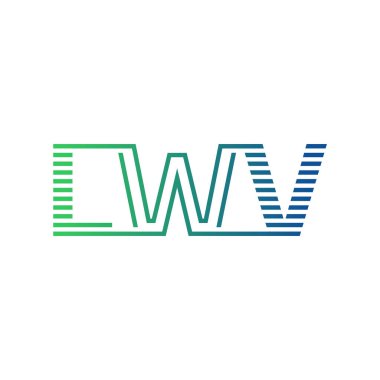 Modern LWV Logo Tasarımı. LWV Minimalist, Profesyonel ve Çok Yönlü İşletme Kimliği Simgesi