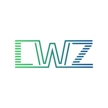 Modern LWZ Logo Tasarımı. LWZ Harfi Minimalist, Profesyonel ve İşletme Kimliği İçin Çok Yönlü Markalaşma Simgesi