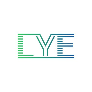 Modern LYE Logo Tasarımı. LYE Minimalist, Profesyonel ve Çok Yönlü İşletme Kimliği Simgesi