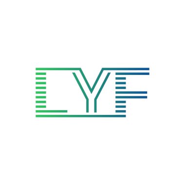 Modern LYF Logo Tasarımı. LYF Minimalist, Profesyonel ve Çok Yönlü İşletme Kimliği Simgesi