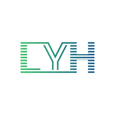 Modern LYH Logo Tasarımı. LYH Minimalist, Profesyonel ve Çok Yönlü İşletme Kimliği Simgesi
