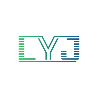 Modern LYJ Logo Tasarımı. LYJ Mektubu Minimalist, Profesyonel ve İşletme Kimliği İçin Çok Yönlü Marka Simgesi