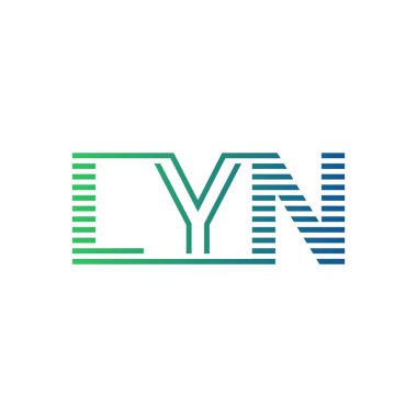 Modern LYN Logo Tasarımı. LYN Minimalist, Profesyonel ve Çok Yönlü İşletme Kimliği Simgesi