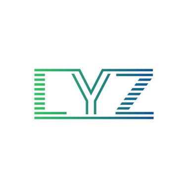 Modern LYZ Logo Tasarımı. LYZ Minimalist, Profesyonel ve Çok Yönlü İşletme Kimliği Simgesi