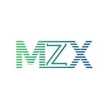 Modern MZX Logo Tasarımı. İşletme Kimliği İçin MZX Minimalist, Profesyonel ve Çok Yönlü Markalaştırma Simgesi