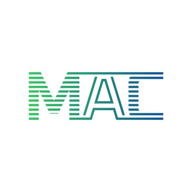 Modern MAC Logo Tasarımı. İş Kimliği için MAC Minimalist, Profesyonel ve Çok Yönlü Markalaştırma Simgesi