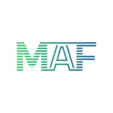 Modern MAF Logo Tasarımı. İş Kimliği için MAF Minimalist, Profesyonel ve Çok Yönlü Markalaştırma Simgesi