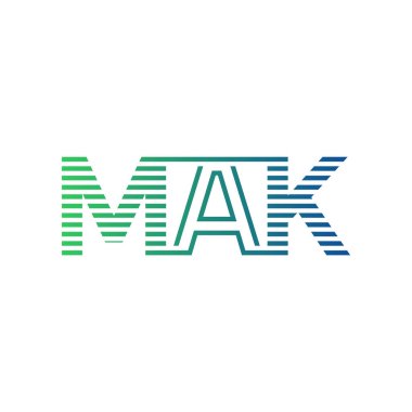 Modern MAK Logo Tasarımı. İş Kimliği için MAK Minimalist, Profesyonel ve Çok Yönlü Markalaştırma Simgesi