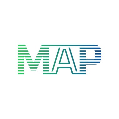 Modern MAP Logo Tasarımı. Harf MAP İşletme Kimliği Minimalist, Profesyonel ve Çok Yönlü Markalaştırma Simgesi