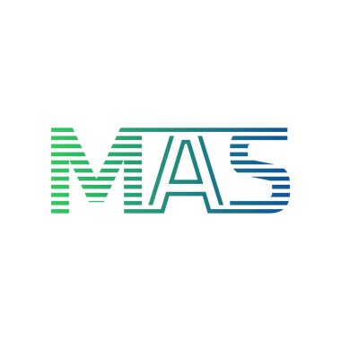 Modern MAS Logo Tasarımı. MAS Minimalist, Profesyonel ve İş Kimliği için Çok Yönlü Markalaştırma Simgesi