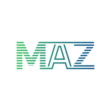 Modern MAZ Logo Tasarımı. İş Kimliği için MAZ Minimalist, Profesyonel ve Çok Yönlü Markalaştırma Simgesi