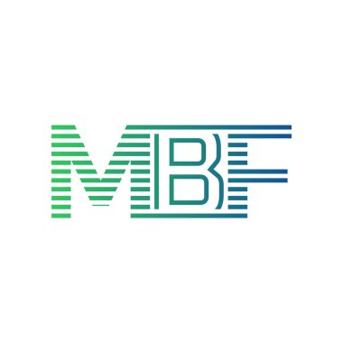 Modern MBF Logo Tasarımı. MBF Minimalist, Profesyonel ve İş Kimliği için Çok Yönlü Markalaştırma Simgesi