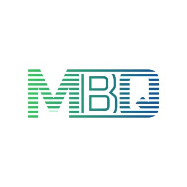 Modern MBQ Logo Tasarımı. MBQ Minimalist, Profesyonel ve İş Kimliği için Çok Yönlü Markalaştırma Simgesi