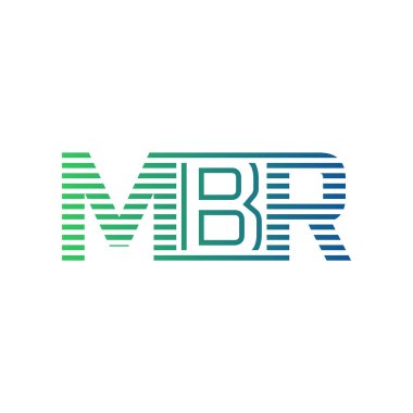Modern MBR Logo Tasarımı. MBR Harfi Minimalist, Profesyonel ve İş Kimliği için Çok Yönlü Markalaştırma Simgesi