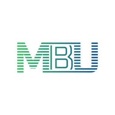 Modern MBU Logo Tasarımı. MBU Minimalist, Profesyonel ve İş Kimliği için Çok Yönlü Markalaştırma Simgesi
