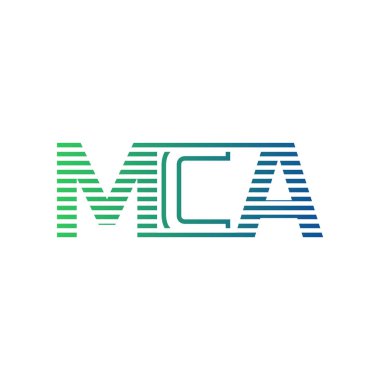 Modern MCA Logo Tasarımı. MCA Minimalist, Profesyonel ve İş Kimliği için Çok Yönlü Markalaştırma Simgesi