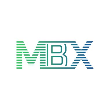 Modern MBX Logo Tasarımı. MBX Harfi Minimalist, Profesyonel ve İş Kimliği için Çok Yönlü Markalaştırma Simgesi