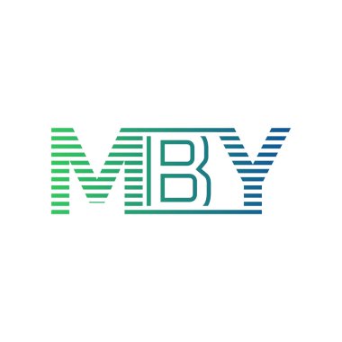 Modern MBY Logo Tasarımı. MBY Minimalist, Profesyonel ve İş Kimliği için Çok Yönlü Markalaştırma Simgesi