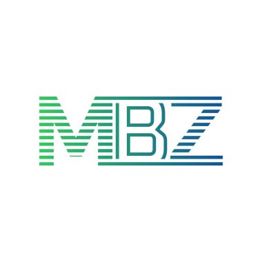 Modern MBZ Logo Tasarımı. MBZ Harfi Minimalist, Profesyonel ve İş Kimliği için Çok Yönlü Markalaştırma Simgesi
