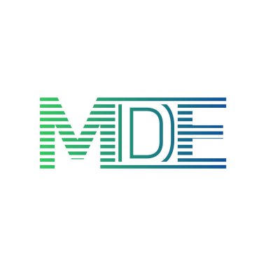 Modern MDE Logo Tasarımı. MDE Minimalist, Profesyonel ve İş Kimliği için Çok Yönlü Markalaştırma Simgesi