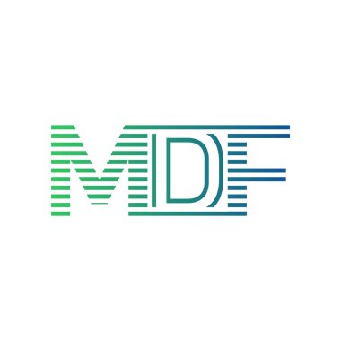 Modern MDF Logo Tasarımı. İşletme Kimliği İçin MDF Minimalist, Profesyonel ve Çok Yönlü Marka Simgesi