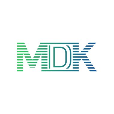 Modern MDK Logo Tasarımı. MDK Minimalist, Profesyonel ve Çok Yönlü İşletme Kimliği Simgesi