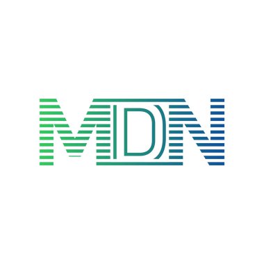 Modern MDN Logo Tasarımı. MDN Minimalist, Profesyonel ve Çok Yönlü İşletme Kimliği Simgesi