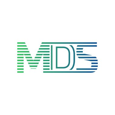 Modern MDS Logo Tasarımı. MDS Minimalist, Profesyonel ve İş Kimliği için Çok Yönlü Markalaştırma Simgesi
