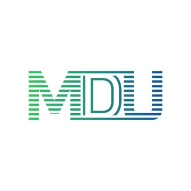Modern MDU Logo Tasarımı. İşletme Kimliği İçin MDU Minimalist, Profesyonel ve Çok Yönlü Marka Simgesi