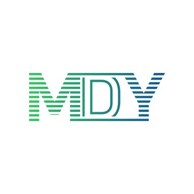 Modern MDY Logo Tasarımı. MDY Harfi Minimalist, Profesyonel ve İş Kimliği için Çok Yönlü Markalaştırma Simgesi