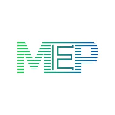 Modern MEP Logo Tasarımı. MEP Minimalist, Profesyonel ve İş Kimliği için Çok Yönlü Markalaştırma Simgesi
