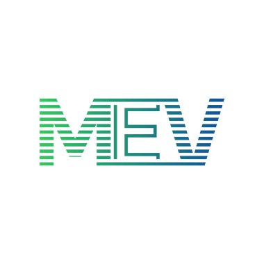 Modern MEV Logo Tasarımı. MEV Minimalist, Profesyonel ve İş Kimliği için Çok Yönlü Markalaştırma Simgesi