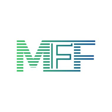 Modern MFF Logo Tasarımı. MFF Minimalist, Profesyonel ve İş Kimliği için Çok Yönlü Markalaştırma Simgesi