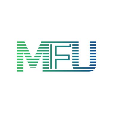 Modern MFU Logo Tasarımı. MFU Minimalist, Profesyonel ve Çok Yönlü İşletme Kimliği Simgesi