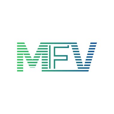 Modern MFV Logo Tasarımı. MFV Minimalist, Profesyonel ve Çok Yönlü İşletme Kimliği Simgesi