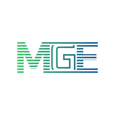 Modern MGE Logo Tasarımı. MGE Minimalist, Profesyonel ve İş Kimliği için Çok Yönlü Markalaştırma Simgesi