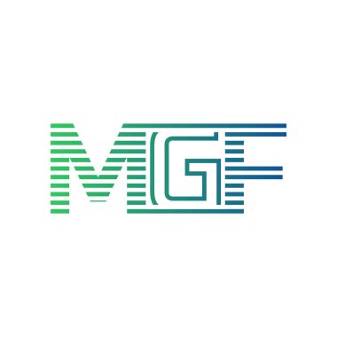 Modern MGF Logo Tasarımı. MGF Minimalist, Profesyonel ve Çok Yönlü İşletme Kimliği Simgesi