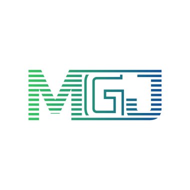 Modern MGJ Logo Tasarımı. MGJ Minimalist, Profesyonel ve Çok Yönlü İşletme Kimliği Simgesi