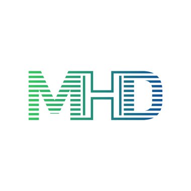 Modern MHD Logo Tasarımı. İş Kimliği için MHD Minimalist, Profesyonel ve Çok Yönlü Markalaştırma Simgesi