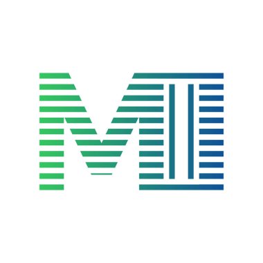 Modern MII Logo Tasarımı. Harf MII Minimalist, Profesyonel ve İş Kimliği için Çok Yönlü Markalaştırma Simgesi