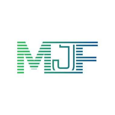 Modern MJF Logo Tasarımı. MJF Minimalist, Profesyonel ve Çok Yönlü İşletme Kimliği Simgesi