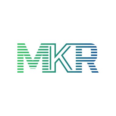 Modern MKR Logo Tasarımı. MKR Minimalist, Profesyonel ve İşletme Kimliği İçin Çok Yönlü Markalaştırma Simgesi