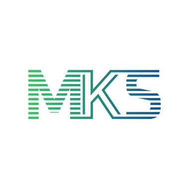 Modern MKS Logo Tasarımı. MKS Minimalist, Profesyonel ve İş Kimliği için Çok Yönlü Markalaştırma Simgesi