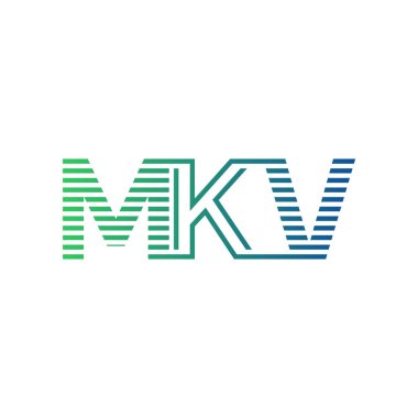 Modern MKV Logo Tasarımı. MKV Minimalist, Profesyonel ve Çok Yönlü İşletme Kimliği Simgesi