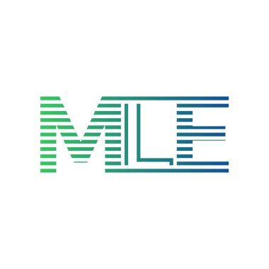 Modern MLE Logo Tasarımı. MLE Minimalist, Profesyonel ve İş Kimliği için Çok Yönlü Markalaştırma Simgesi