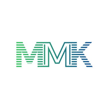 Modern MMK Logo Tasarımı. MMK Minimalist, Profesyonel ve İşletme Kimliği İçin Çok Yönlü Markalaştırma Simgesi