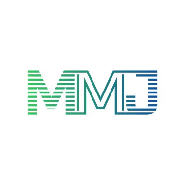 Modern MMJ Logo Tasarımı. İşletme Kimliği İçin MMJ Minimalist, Profesyonel ve Çok Yönlü Markalaştırma Simgesi
