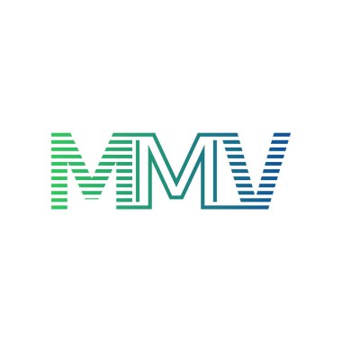 Modern MMV Logo Tasarımı. MMV Minimalist, Profesyonel ve İş Kimliği için Çok Yönlü Markalaştırma Simgesi