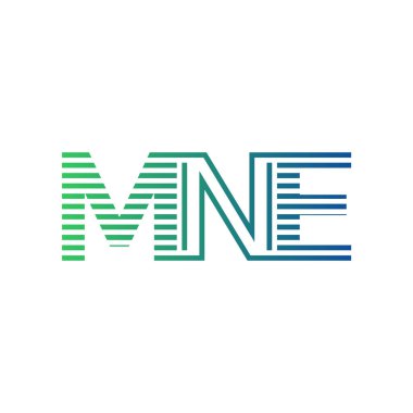 Modern MNE Logo Tasarımı. MNE Minimalist, Profesyonel ve İşletme Kimliği İçin Çok Yönlü Marka Simgesi