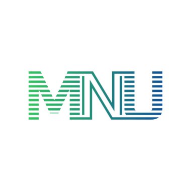 Modern MNU Logo Tasarımı. İşletme Kimliği İçin MNU Minimalist, Profesyonel ve Çok Yönlü Marka Simgesi